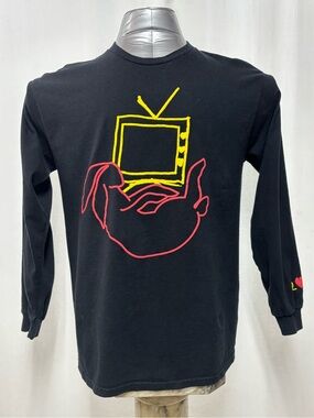 Official Harry Styles Love On Tour 2022 Bunny TV Long Sleeve Shirt Black Med 466
